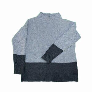 Bartolini Women's Turtleneck Color-block Sweater Size S Made in Italia